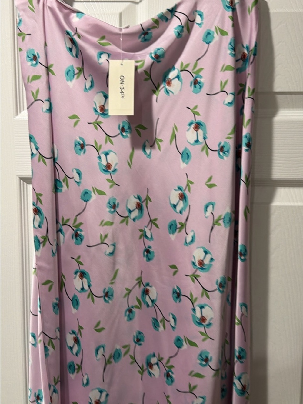 On 3:27M Floral Lavender A-Line Women's Skirt